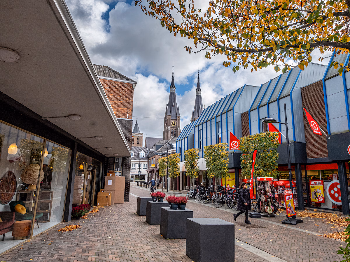 het centrum in Cuijk