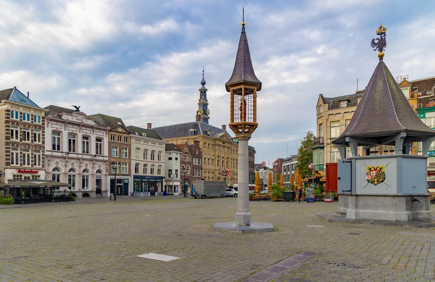 de markt in 's-Hertogenbosch