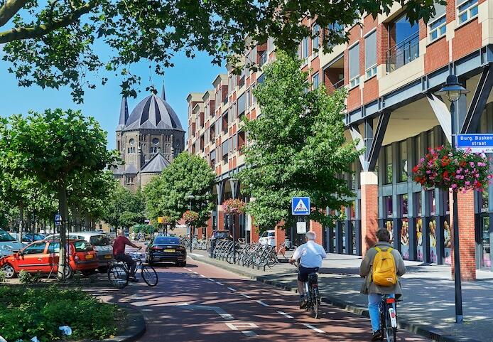het centrum in Uden